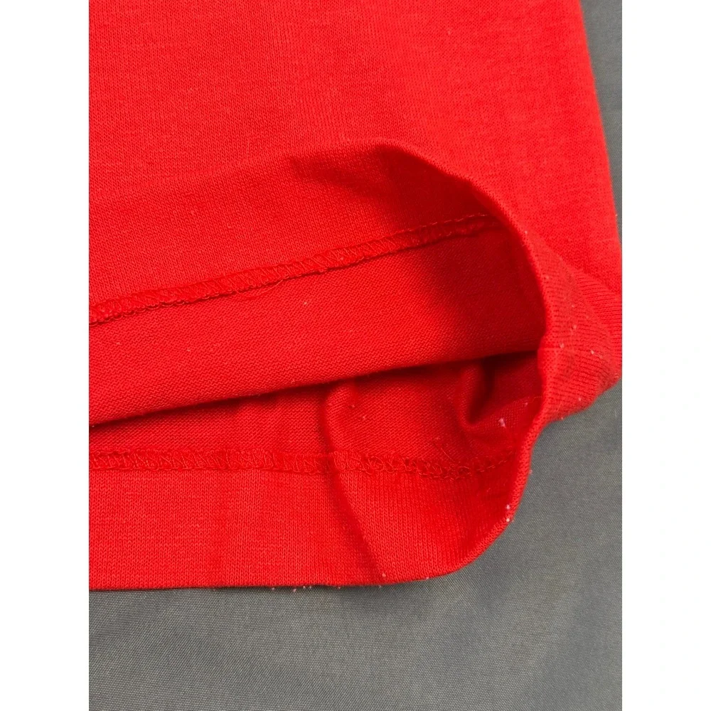 Vintage 90's Nike Colorblock T-Shirt Red White Made in USA Mens M Futura Logo